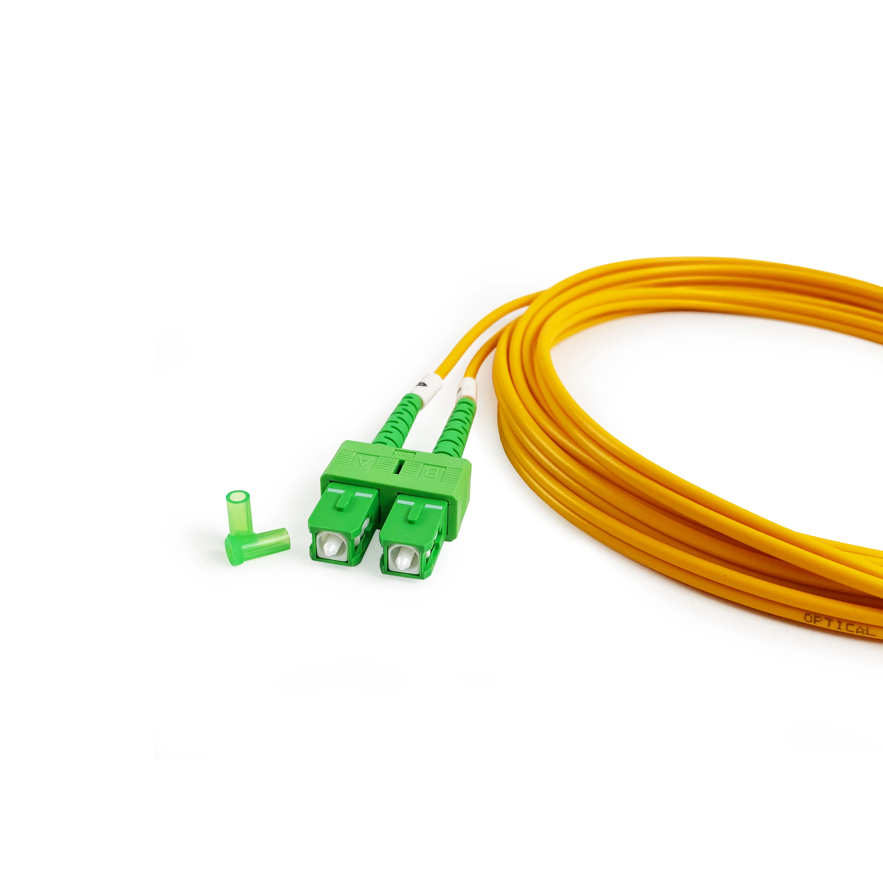 Factory Price Yellow Singlemode Duplex SCAPC-SC/APC Fiber Optic Patch Cord