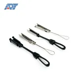 Ftth Fttx Tension Dead End Clamp Overhead Pole Optical Fiber Cable Accessories Drop Cable 