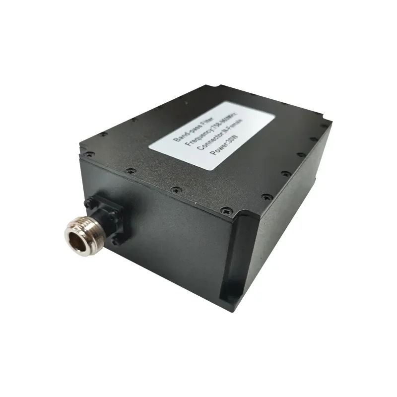 Factory Customized 758-960MHz RF Bandpass Filter with High Attenuation 30W RF Filter for I