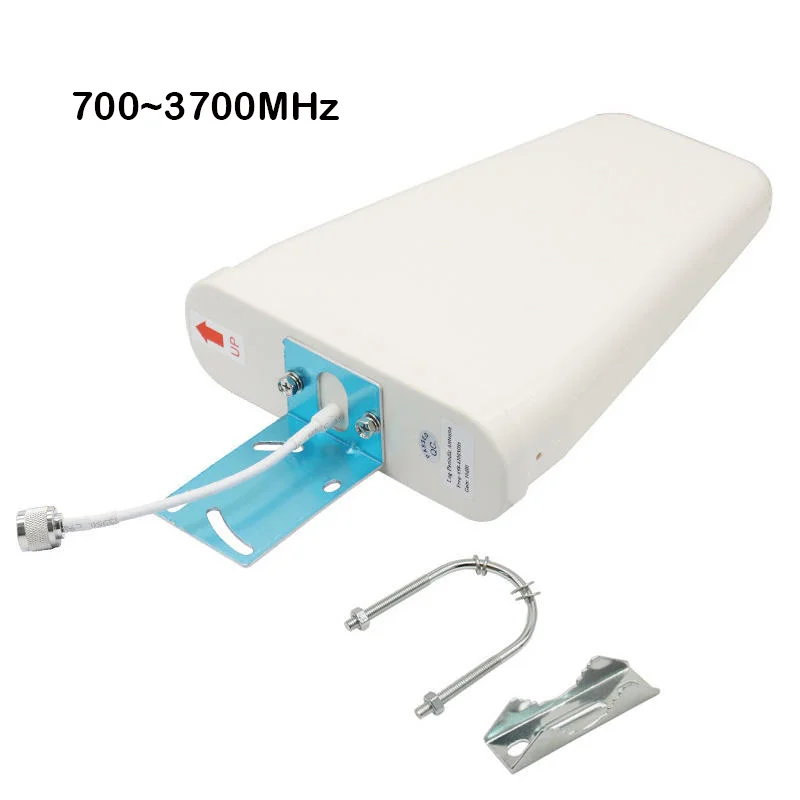 9dBi Log Periodic LPDA Antenna 700-3700MHz Outdoor Directional 4G LTE 5G Sub-6GHz Base Sta