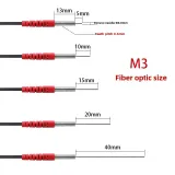 0.8mm Fine Needle Diffuse Reflection Fiber Optic Probe Convex Tube M3/M4 Thread Compatible