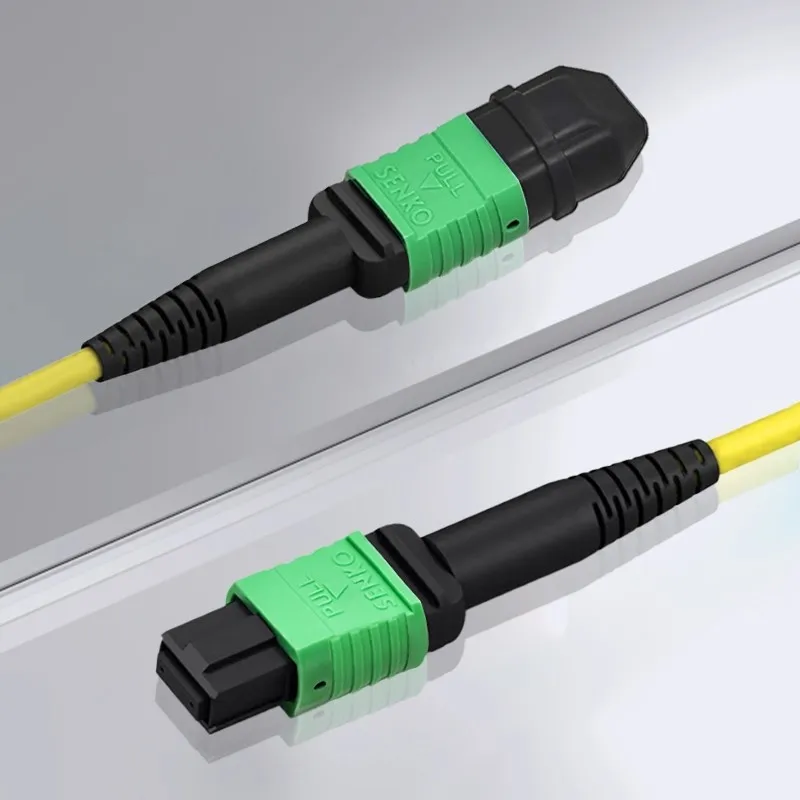 MPO/MTP 12 Core Singlemode Fiber Cable OS2 G657A1 LSZH Jacket Ultra Low Loss 0.35dB FTTH 4G/GSM/GPRS Type A/B/C-boxintelecom