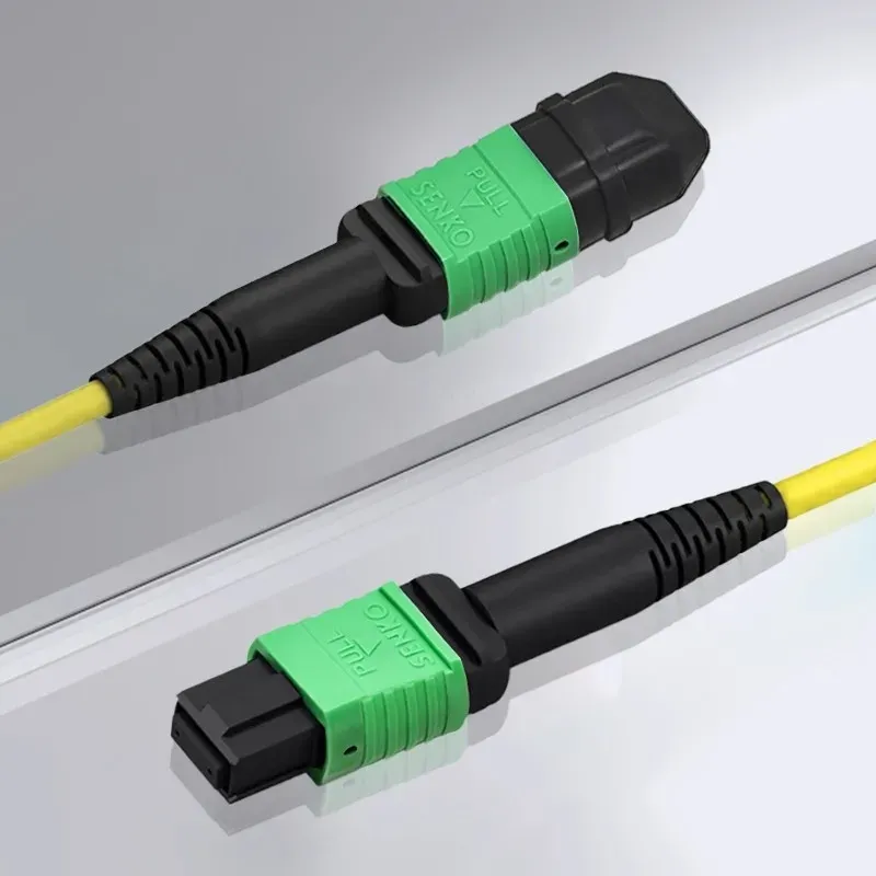 High-Performance MPO/MTP Patch Cord 8 Core OS2 Singlemode G657A1 Fiber LSZH Low Loss IL0.3