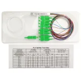 Mini Type FTTH 1*8 Fiber PLC Splitter Low Insertion Loss SC/APC 1M 1.5M 2M  Module Type PL