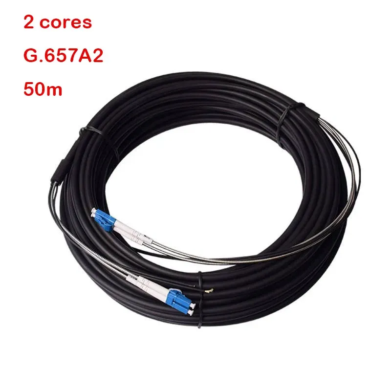 Optical Cable Assembly DLC/UPC to DLC/UPC Single-mode 2 Cores GYFJH-2G.657A2 Armored Branc