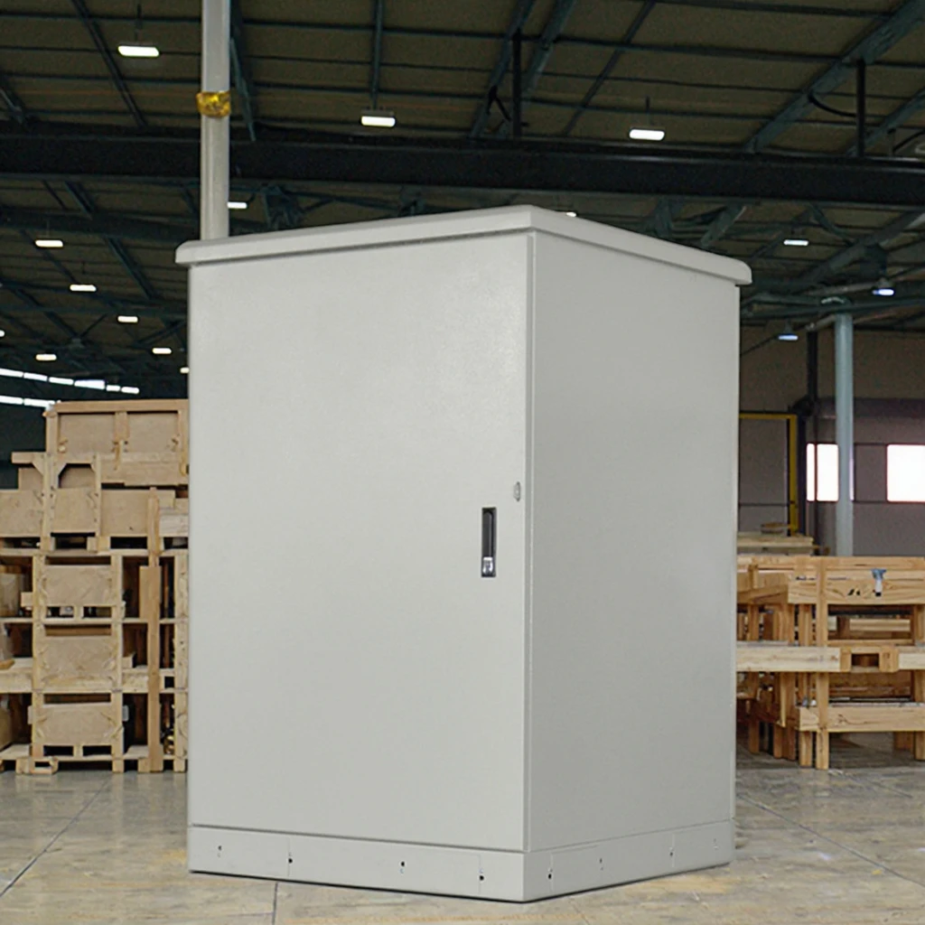 Industrial Outdoor Power Equipment Control Cabinet Network Monitoring Integrated Rainproof Windproof IP55 Protection Aluminum-boxintelecom
