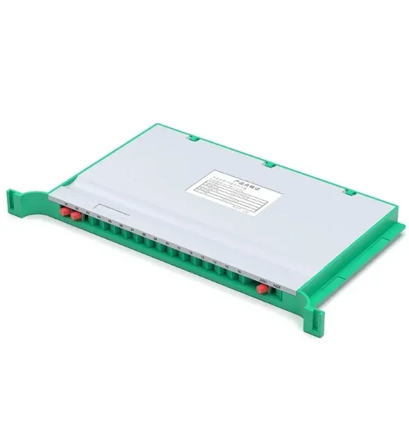 Rack-Mounted Fiber Optic PLC Splitter 1x8/1x16/1x32, Enhanced Thickened Steel Frame SC/UPC