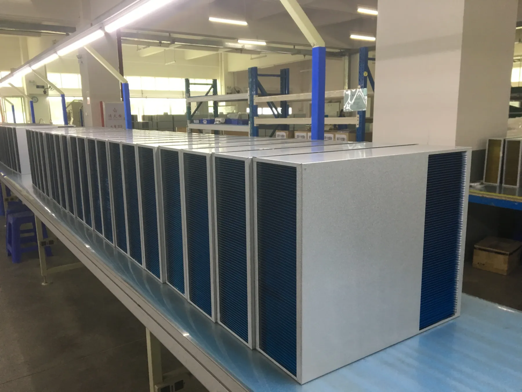 Aluminum Heat Exchanger Core air to air Counter Flow Reverse Flow for Outdoor Cabinet Cooling System-boxintelecom