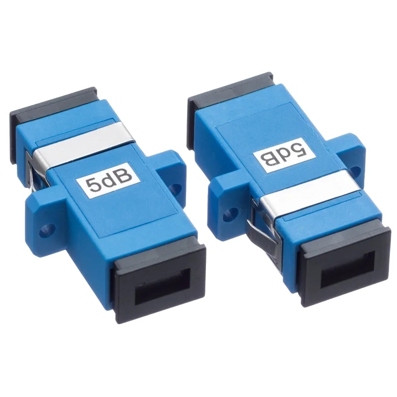 LC/UPC Fiber Coupler Adapter Fixed Attenuator with Flange for Optic Equipment Used for FTT