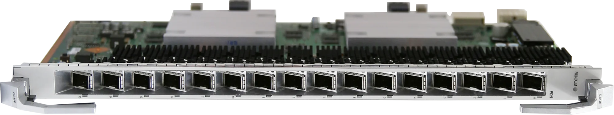 H902CSHF H901CSHF CSHF is an 16-port XGS-PON and GPON interface board 0