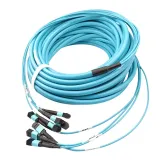 Hot sale 1m 5m 20m MPO Trunk Cable to MPO-12 UPC Male 48 Fibers Multimode OM4 Plenum OFNP 