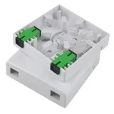 Optical Fiber Box Indoor Wall Mounted Mini 2 Core FTTH Fiber Optic Termination Box 86 Pane