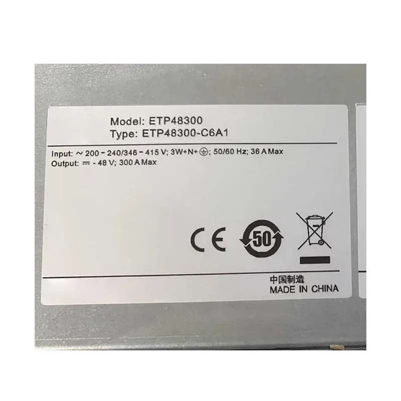 ETP48300-C6A1 HW Embedded Power System 48V 300A 85-300VAC Input Front Maintenance Power Supply for 5G Base Station-boxintelecom