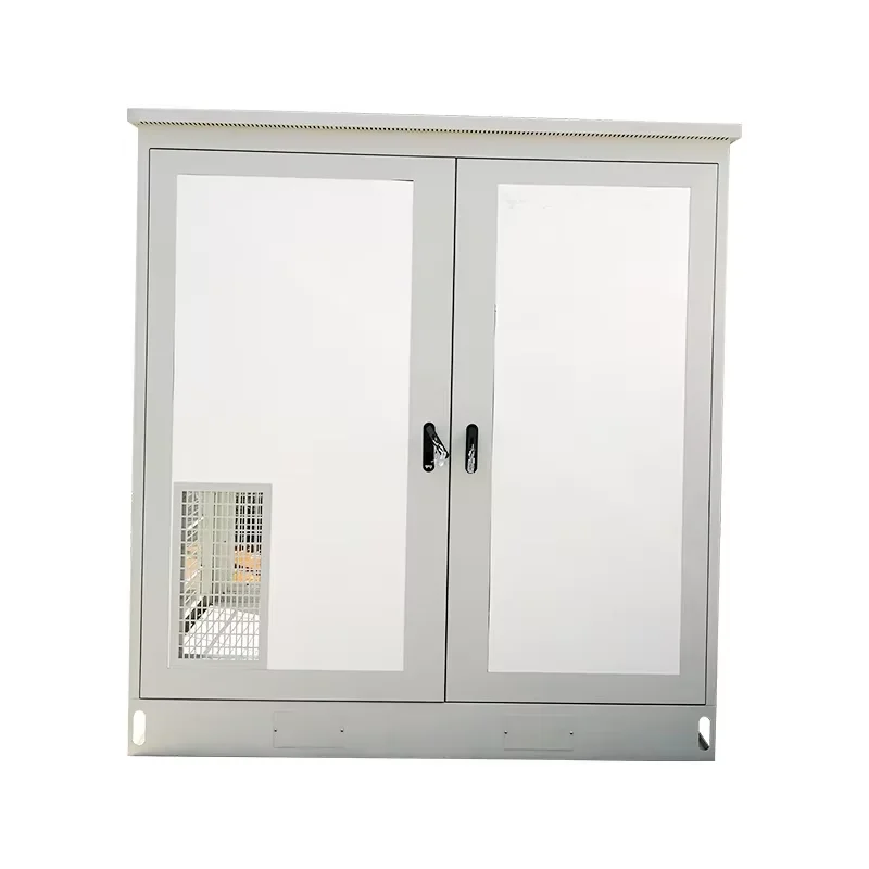 Dual Cabin Outdoor Glass Assembly Cabinet IP55 Waterproof 5G Base Station Distribution Box RH Brand Powder Coated-boxintelecom