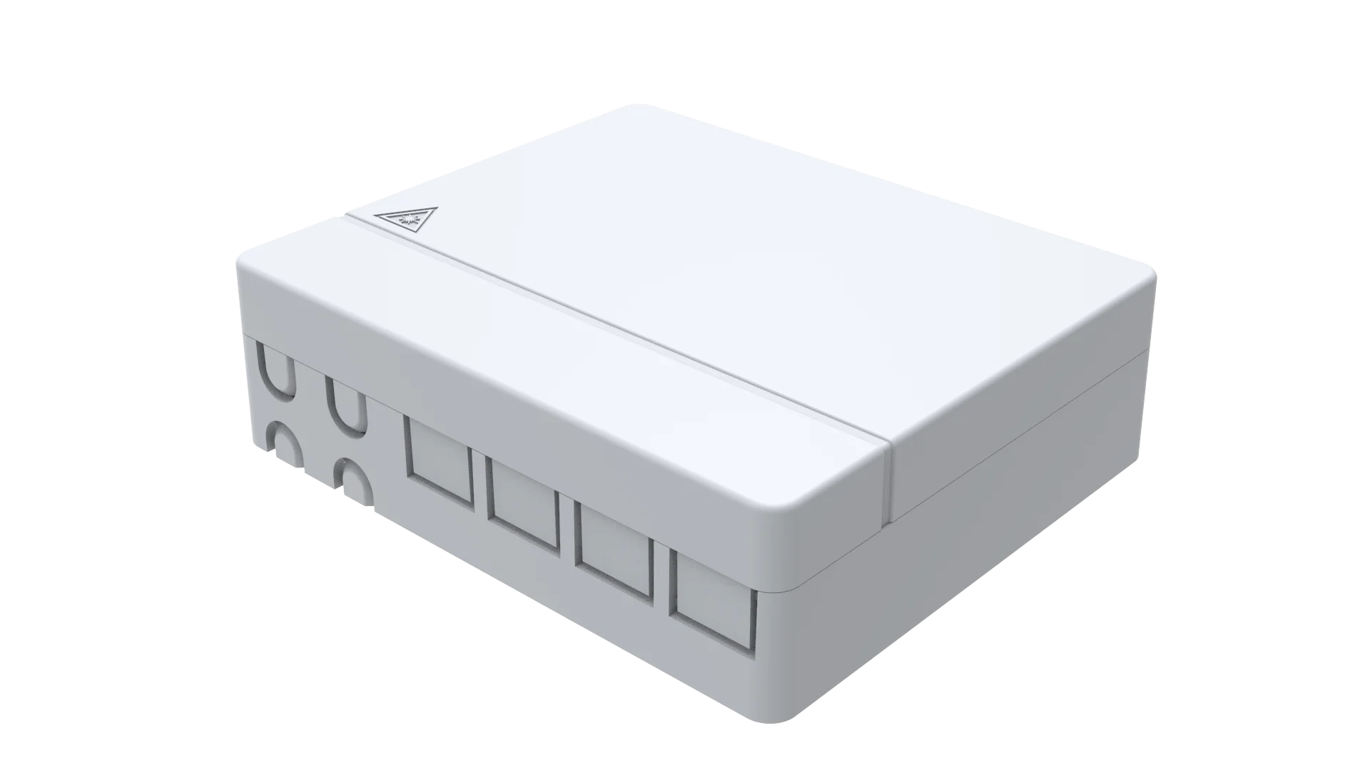 4-Core Fiber Optic Terminal Box POE Network Compatible Used with 2-Port SC & APC Connector
