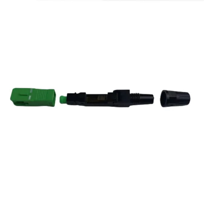 SC/APC Fiber Optic Fast Connector FTTH Cold Splice Quick Connector Telecom Grade