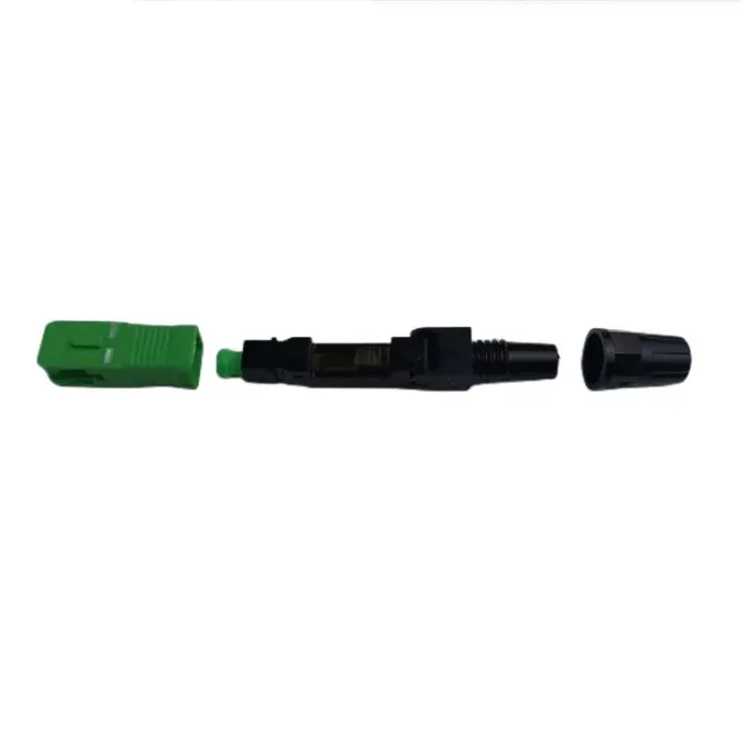 SC/APC Fiber Optic Fast Connector FTTH Cold Splice Quick Connector Telecom Grade