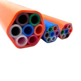 20/16mm HDPE Microduct Bundle 7-Way with PE Outer Layer for Underground Cable Installation