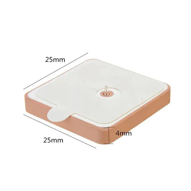 Custom 25mm*25mm*4mm embedded internal ceramic patch passive Gps antenna-boxintelecom