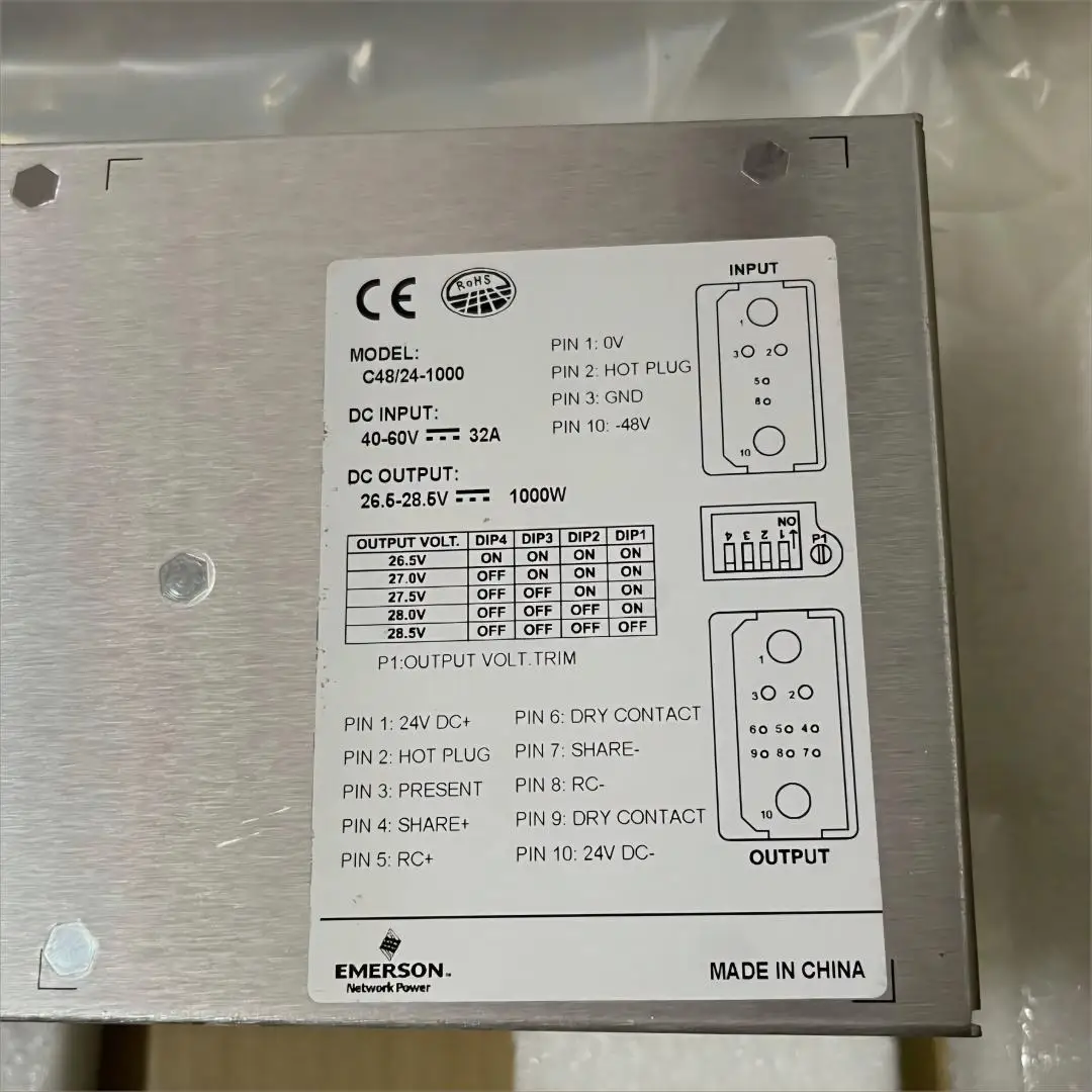 C48/24-1000 Communication Power Supply Rectifier Module for Emerson DC 48V to 24V Power 10