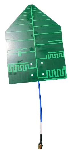 Ultra-wideband 400-6000MHz 2/4/6dBi Logarithmic Periodic PCB Dipole Antenna