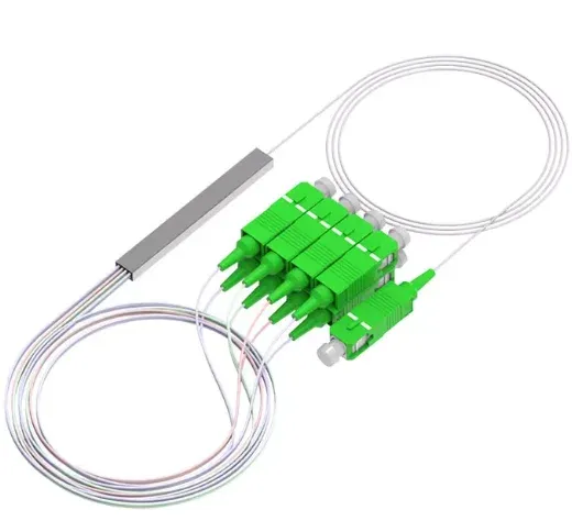 1x2 1x4 1x8 1x16 SC UPC Mini PLC Optic Beam Splitter Single Mode with SC UPC Connector