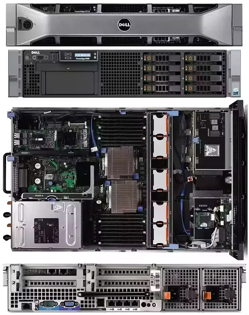 Used Brand New R760 R630 R710 R730 R740 R740rx R6515 R750 R720 R930 R7615 R320 Dells Power
