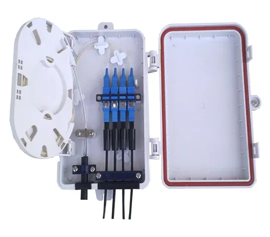 4 Cores FTTH Fiber Optic Distribution Box for Optical Splitter Applications
