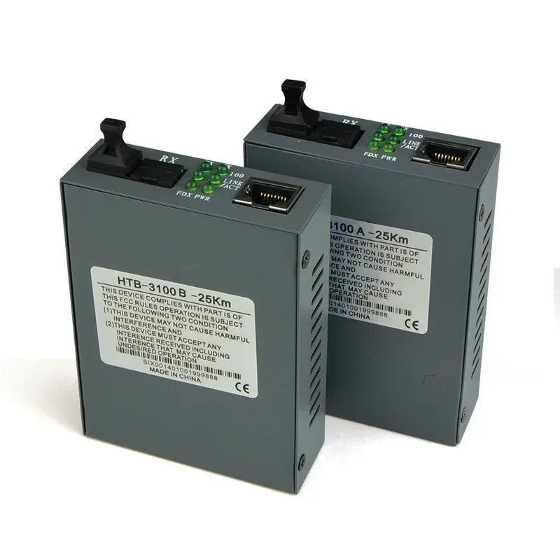 10/100M Fiber Media Converter HTB-3100 Netlink 25km A/B Converter Fiber Optic Media Converter media converter for sfp-boxintelecom