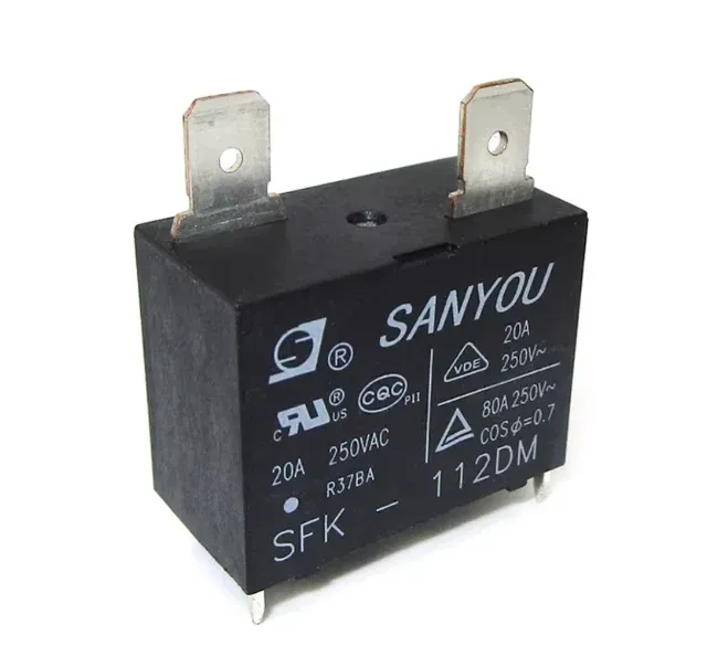 SFK-112DM Power Relay 12VDC 20A 4-Pin SPST-NO for Air Conditioner Industrial Control