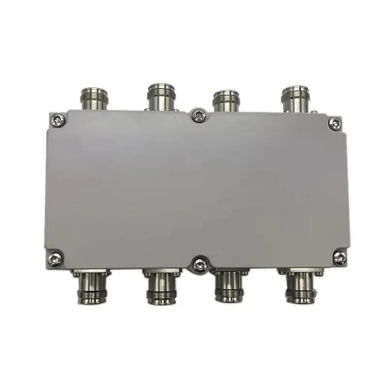 RF High Isolation 4 in 4 Out Hybrid  Combiner 698-3800MHz with 4.3-10 Female Type IBS, BTS