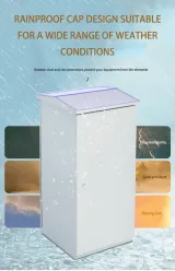 22U Outdoor Electronics Instrument Enclosure Factory-Produced IP55 Stainless Steel Galvani