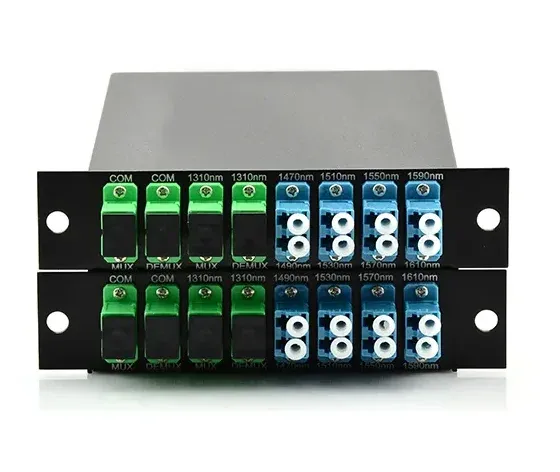 Hight Quality 1470nm~ 1590nm 4+1 Channel MUX DEMUX CWDM Filter with 1310nm Express Port-boxintelecom