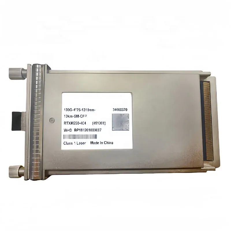 New Brand 100G SM CFP Fiber Optic Transceiver 34060670 111.8Gb/s-4Lanes-LanWDM 425 1310nm LC 10km Commercial Use FTTH/FTTB/FTTX-boxintelecom