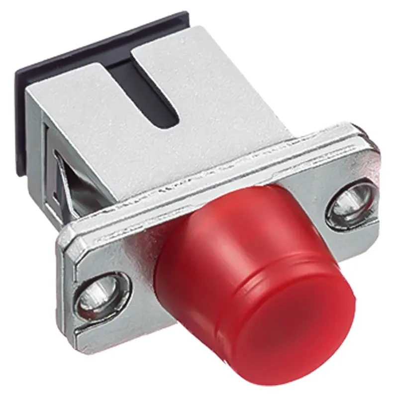 Optical Single Mode Fiber Optic Coupler FC-SC Metal Fiber Optic Adapter Transfer Flange fo