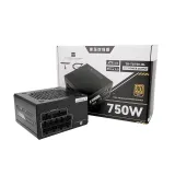 TR-TB750 80 Plus Gold Platinum Fully Modular 750W ATX Power Supply for Desktop Gaming Comp