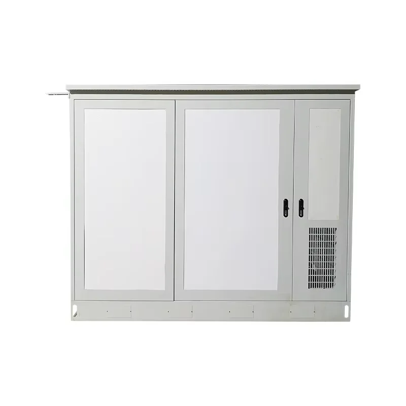 Dual Cabin Outdoor Glass Assembly Cabinet IP55 Waterproof 5G Base Station Distribution Box RH Brand Powder Coated-boxintelecom