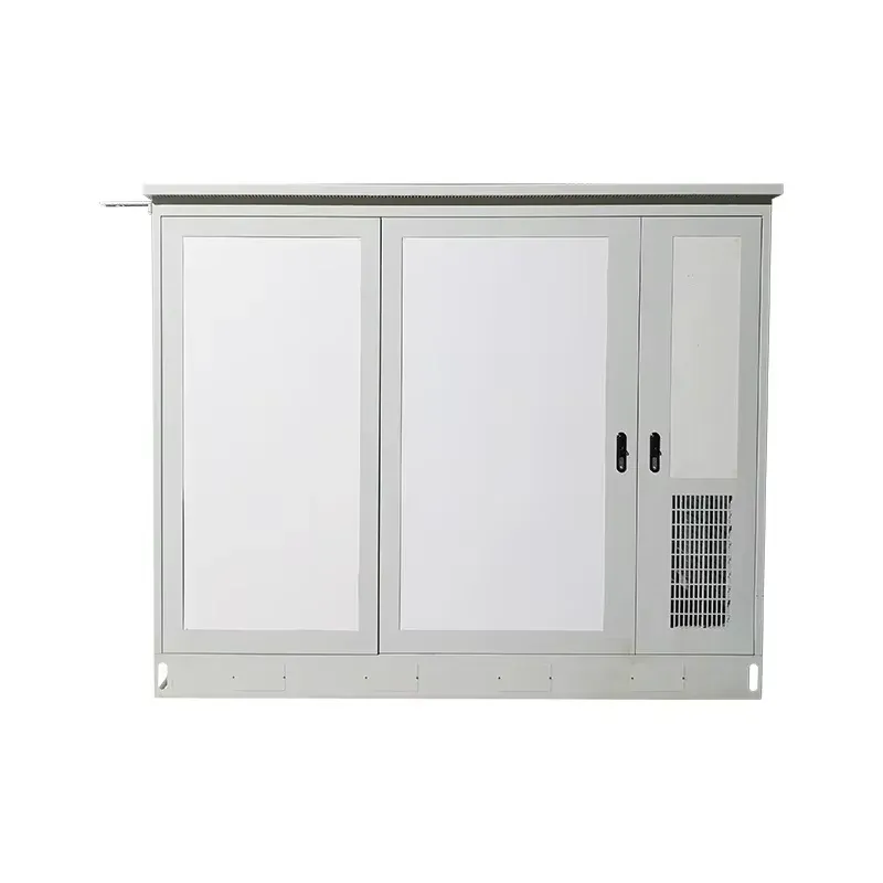 Dual Cabin Outdoor Glass Assembly Cabinet IP55 Waterproof 5G Base Station Distribution Box RH Brand Powder Coated-boxintelecom
