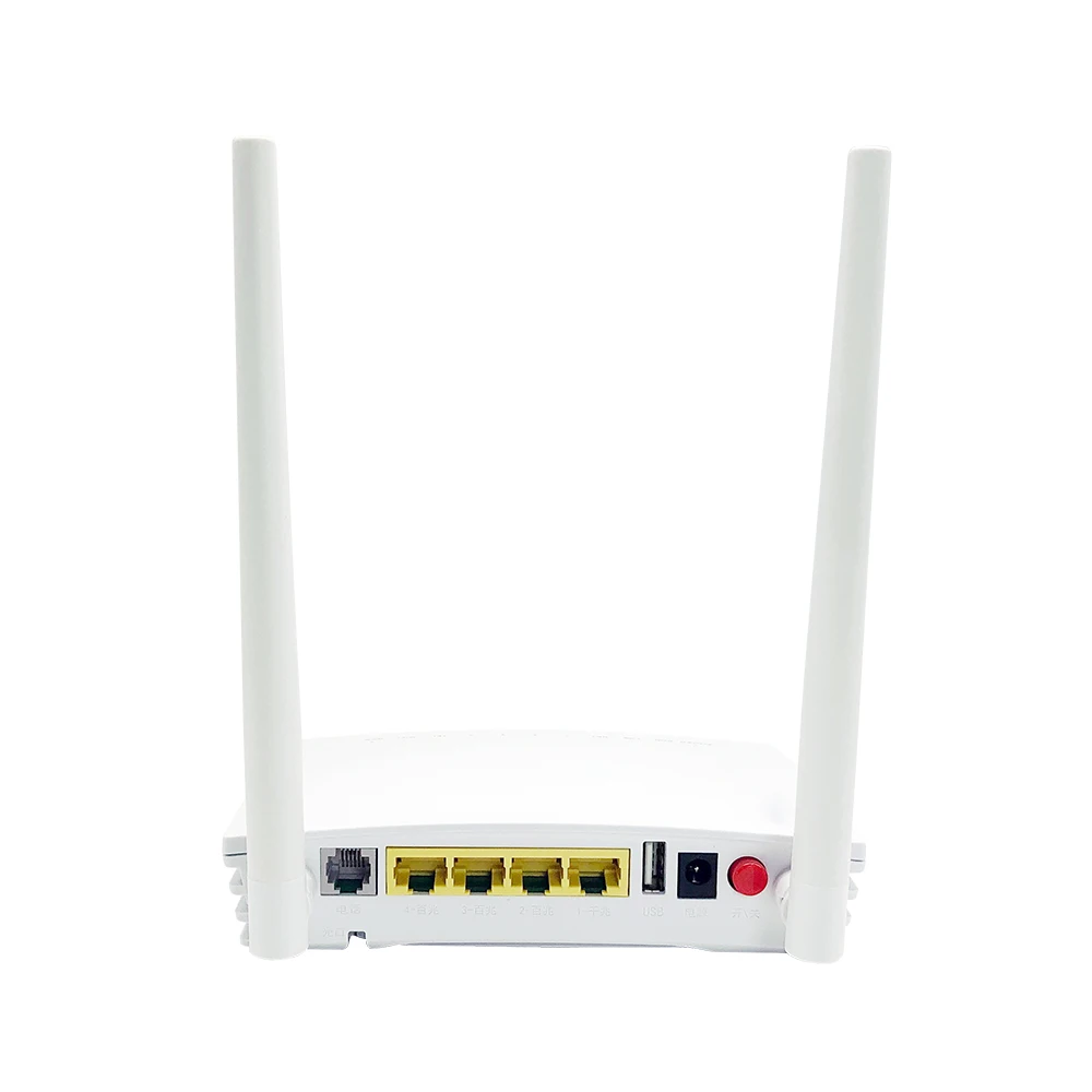 OEM ZC-520 FTTH Fiber ONU Router with 1GE+3FE+1USB+1POTS+WiFi Gpon ONT Modem Router for Optical Fiber Equipment-boxintelecom