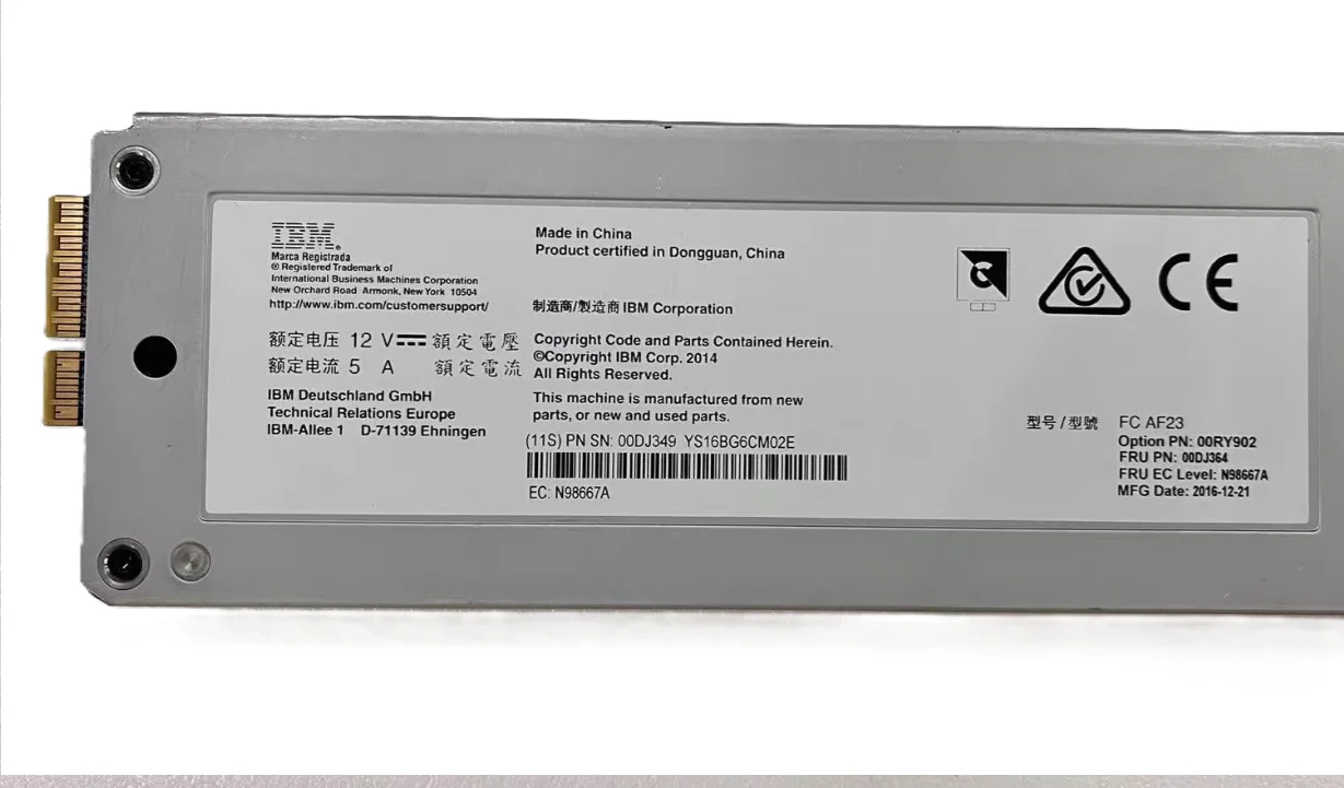 00DJ349 00DJ364 1.2TB SAS HDD FC AF23 Fiber Channel 10K RPM 2.5-inch HDD for Storwize V500