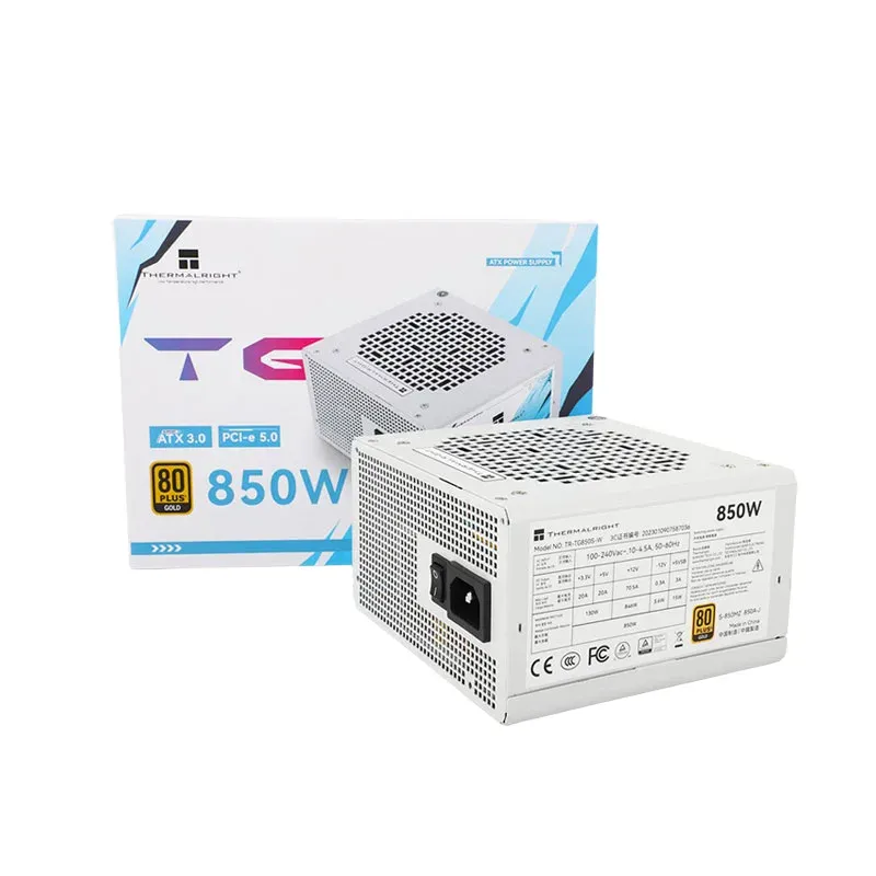 Thermalright TR-TG850S 850W Gold 80Plus Switching AC Power Supply White ATX 20+4Pin Desktop Computers in Stock Limited-boxintelecom