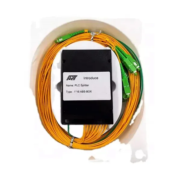 FTTH 1*16  ABS box type PLC Splitter with SC/APC  connector 2.0mm G657A1