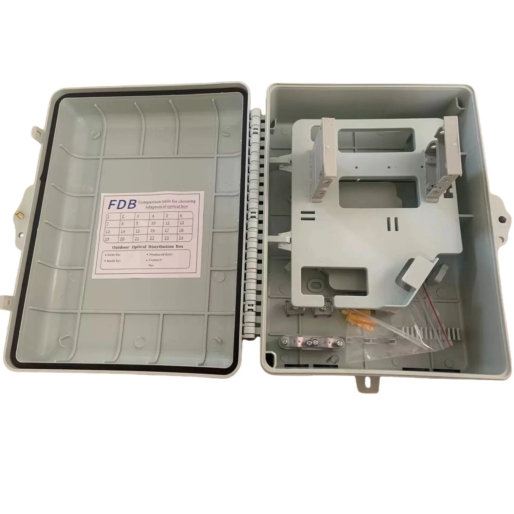 High Quality 1*8 1*16 Fiber Splitter Box Insert Type Optical Fiber Splitter Box 16 Core Splitter Box Card Type-boxintelecom