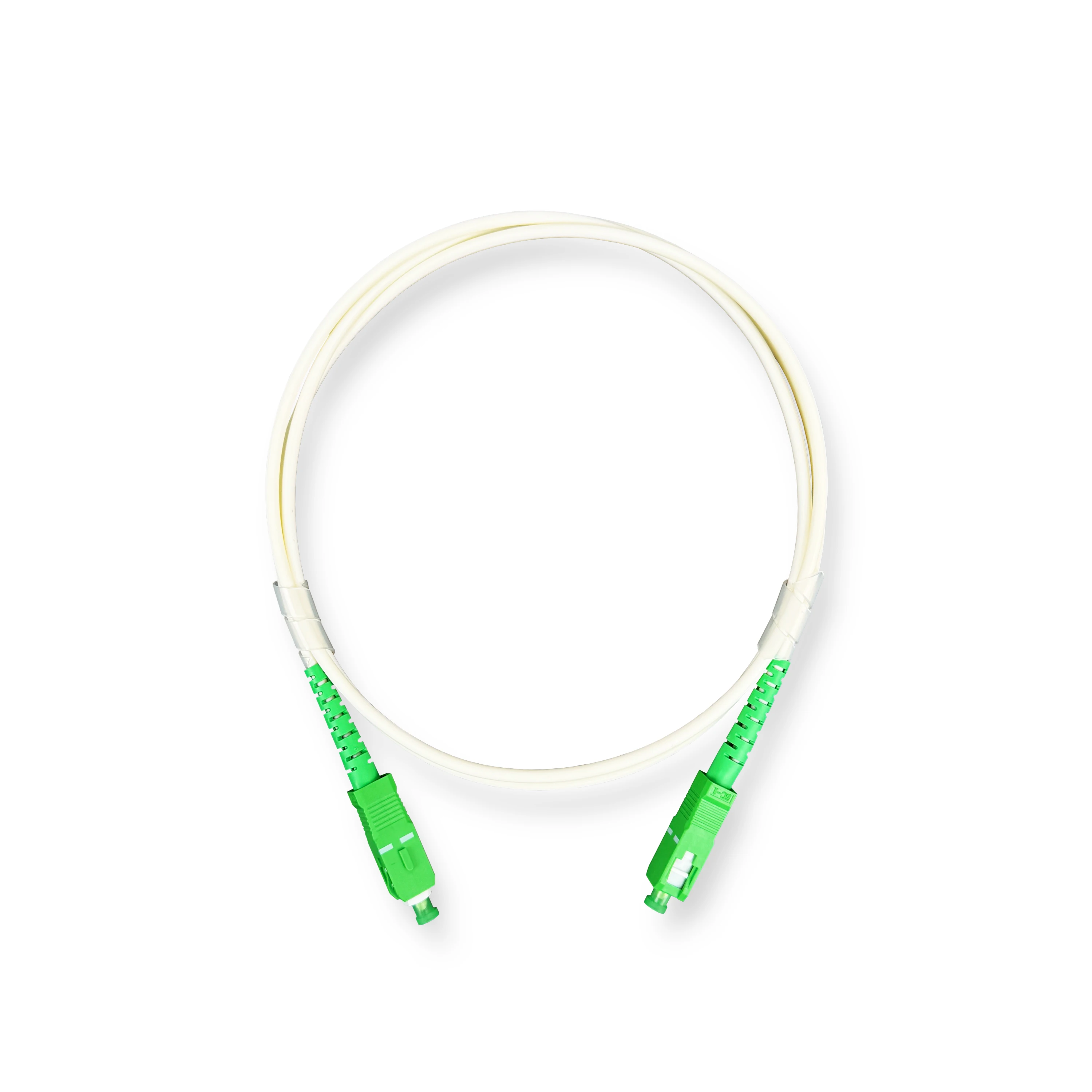 Hot Selling Simplex Fiber Optic Patchcord Jumper SC/APC-SC/APC 3.0MM G657A1 White Color