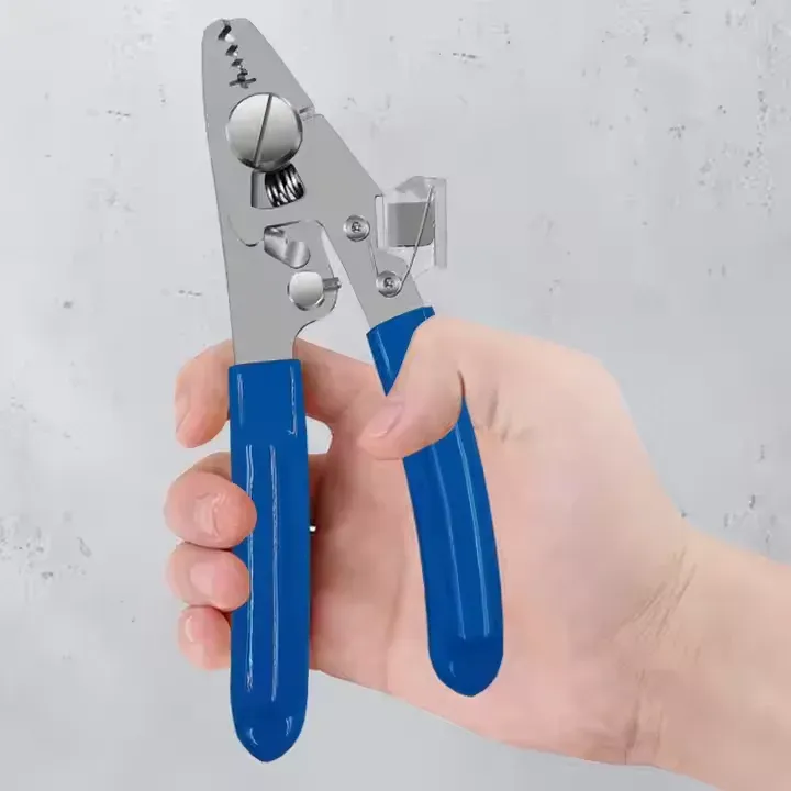 6-in-1 Multifunction Fiber Optic Stripper/Pliers/Wire Strippers FTTH Tools with 304 Stainl