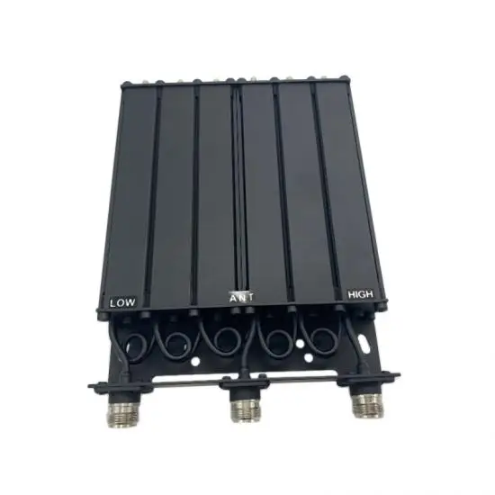 UHF Low 50W 400-470/350-380MHz Duplexer RF Combiner With 4.3-10 /N Female Connector