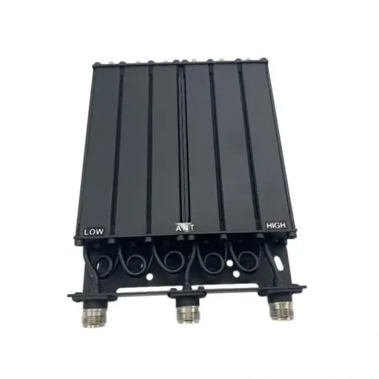 UHF Low 50W 400-470/350-380MHz Duplexer RF Combiner With 4.3-10 /N Female Connector