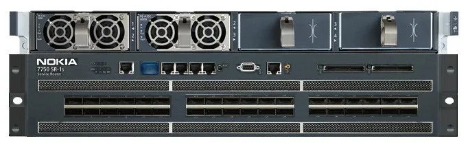 7750SR 7750SR-1S 3RU System capacity 9.6 Tb/s 0