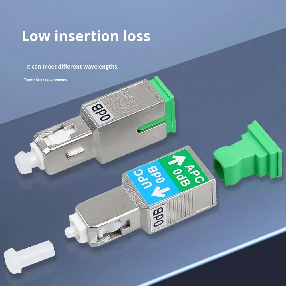 Surfiber SC/UPC Male to SC/APC Female Fiber Optic Converter Adapter with 10/100Mbps Port f