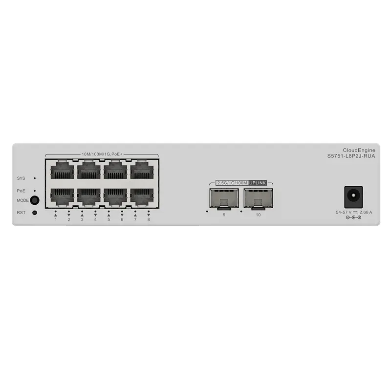 98012486 8 X 10/100/1000 Base-T Ports CloudEngine S5751-L Series 10GE Remote Unit Switches S5751-L8P2X-RUA-boxintelecom
